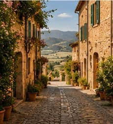 Italian village street