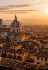 Florence skyline at sunset